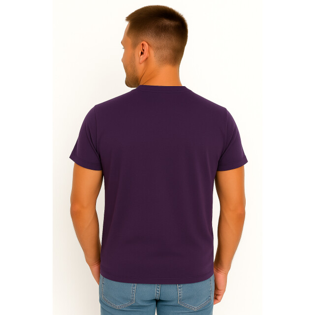 X-Name heren t-shirt purple ronde hals italianstyle XN-YE-18-PU large