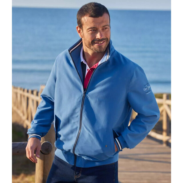 Atlas For Men Heren microvezel full zip jas UTAF814_blue large