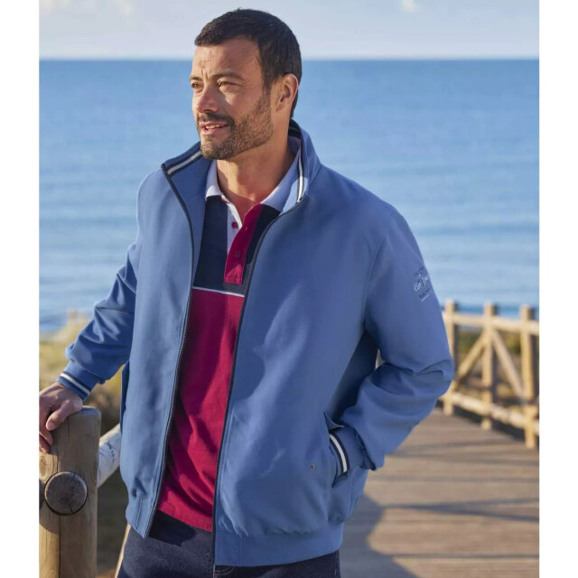Atlas For Men Heren microvezel full zip jas UTAF814_blue large