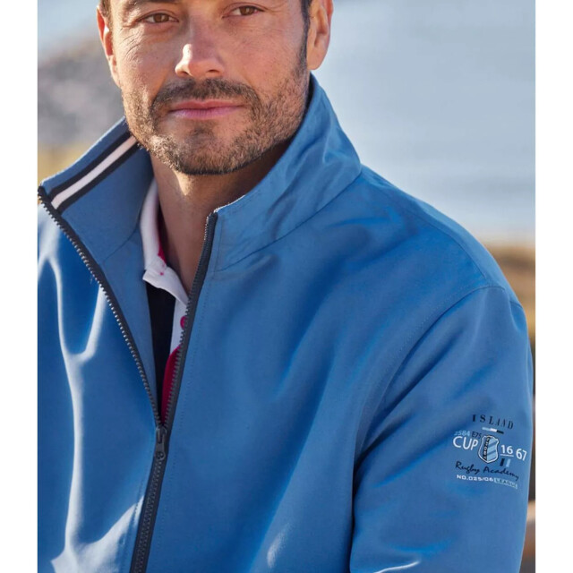 Atlas For Men Heren microvezel full zip jas UTAF814_blue large