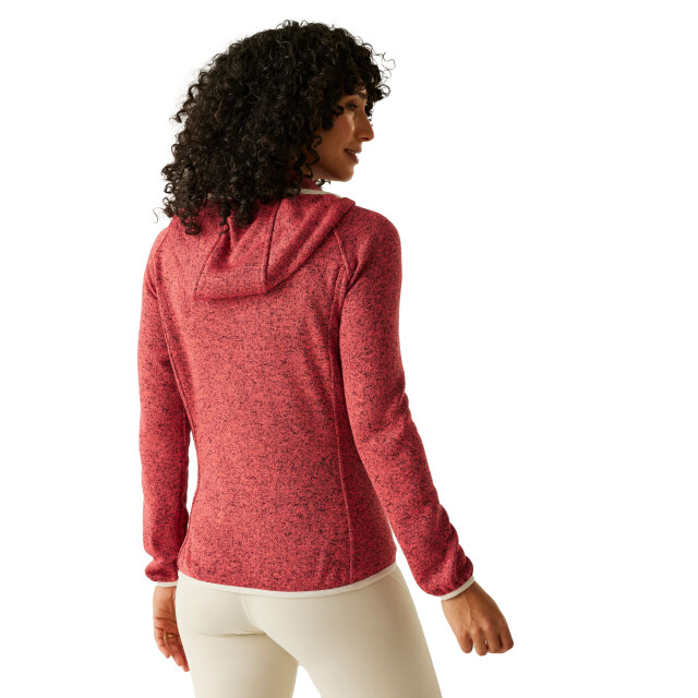 Regatta Dames newhill ii marl full zip hoodie UTRG12002_peachbloomlightvanilla large