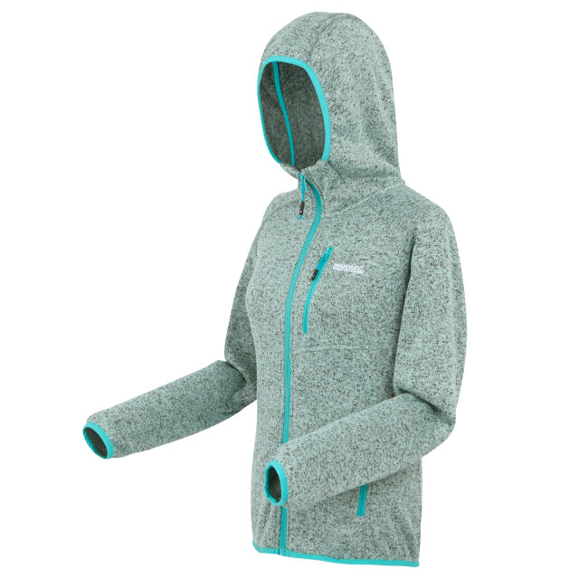 Regatta Dames newhill ii marl full zip hoodie UTRG12002_icymornturquoise large