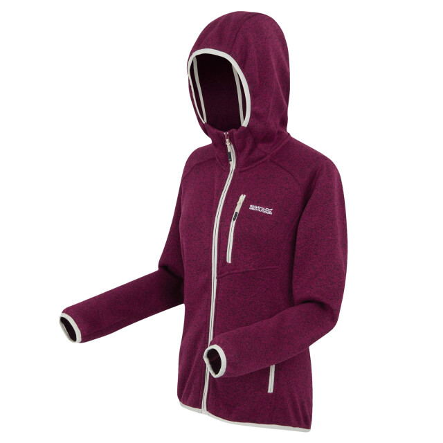 Regatta Dames newhill ii marl full zip hoodie UTRG12002_beaujolaislightvanilla large