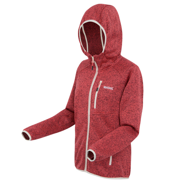 Regatta Dames newhill ii marl full zip hoodie UTRG12002_peachbloomlightvanilla large
