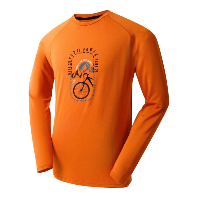 Dare2b Heren tech ii cycle t-shirt met lange mouwen UTRG11929_spicyroute large
