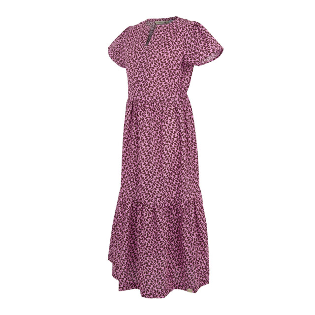 Regatta Dames orla kiely jasmine bloemen gestreepte midi jurk UTRG11959_morello large