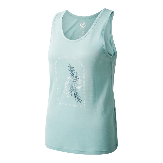 Dare2b Dames harmonic geniet van elke dag bamboe vest top UTRG11970_aquifer large