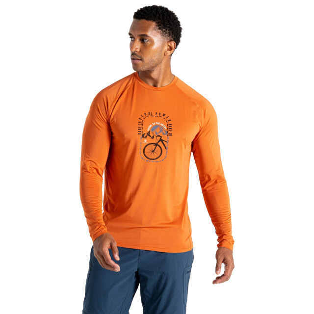 Dare2b Heren tech ii cycle t-shirt met lange mouwen UTRG11929_spicyroute large