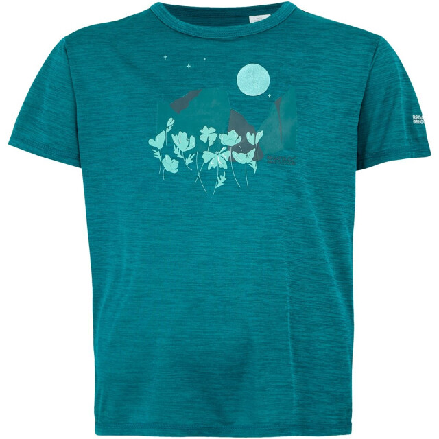 Regatta Kinderen/kinderen alvarado ix bloemen t-shirt UTRG11910_exoticplumemarl large