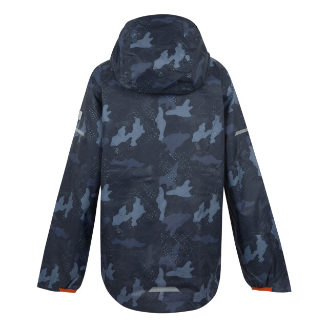 Regatta Waterdicht kinder/kinderjack lever ii camo UTRG11847_navytangerinetango large