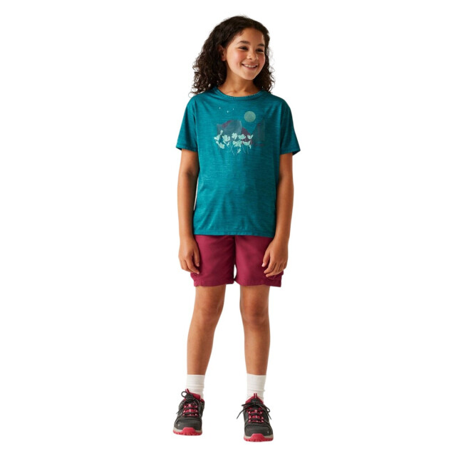 Regatta Kinderen/kinderen alvarado ix bloemen t-shirt UTRG11910_exoticplumemarl large
