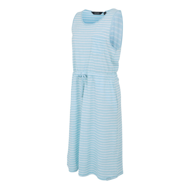 Regatta Dames ariena gestreepte casual jurk UTRG11721_chambraybluewhite large