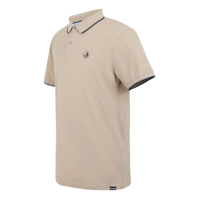 Regatta Heren tadeo ii gestipt poloshirt UTRG11684_whitepeppernavy large