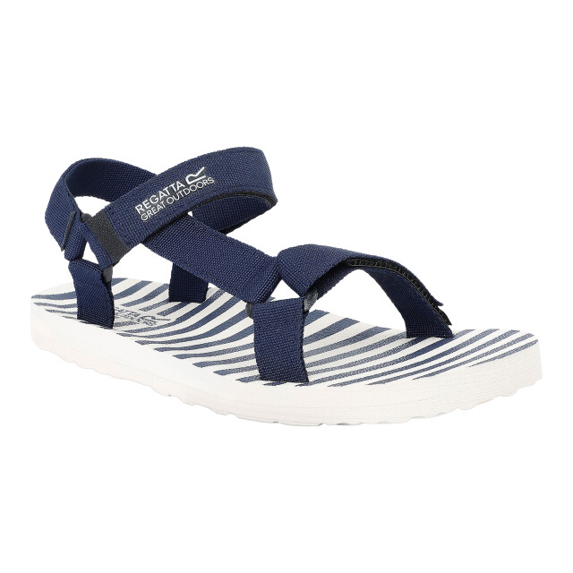 Regatta Dames lady vendeavour gestreepte sandalen UTRG11693_navynavy large
