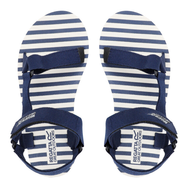 Regatta Dames lady vendeavour gestreepte sandalen UTRG11693_navynavy large