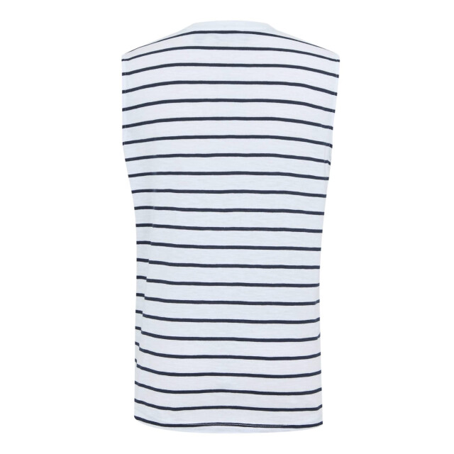 Regatta Dames fariene gestreepte mouwloze top UTRG11710_whitenavy large