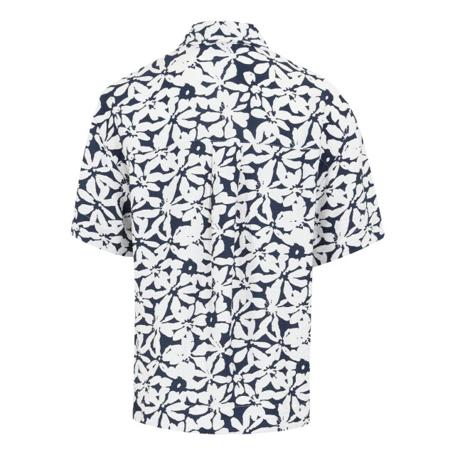 Regatta Dames salise large bloemig lichtgewicht shirt UTRG11659_navywhite large
