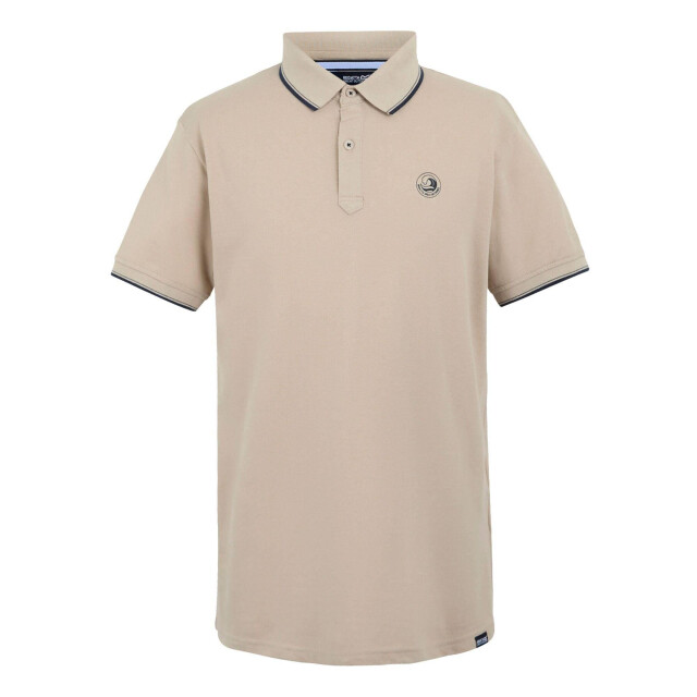 Regatta Heren tadeo ii gestipt poloshirt UTRG11684_whitepeppernavy large