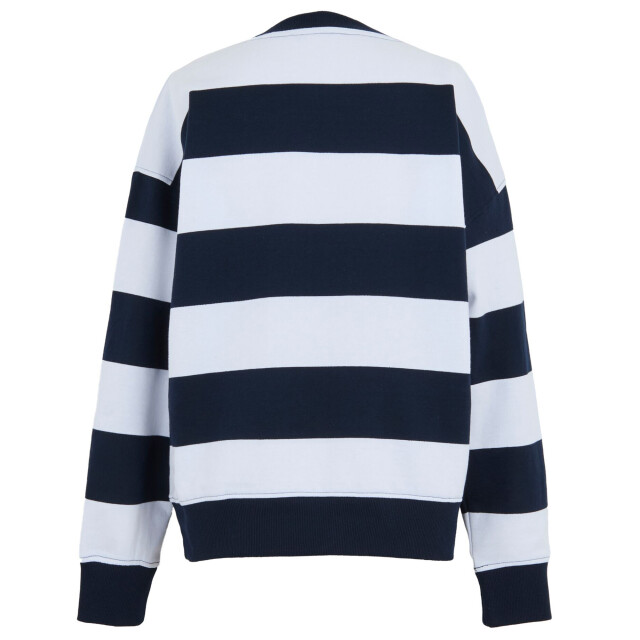 Regatta Dames avika ii stripe crew neck trui UTRG11593_navywhite large