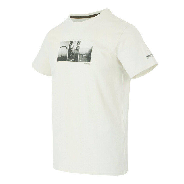 Regatta Heren breezed v natuur t-shirt UTRG11662_stonewhite large