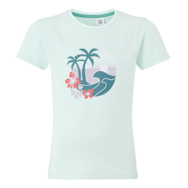 Regatta Kinderen/kinderen bosley viii palmboom t-shirt UTRG11528_icymorn large