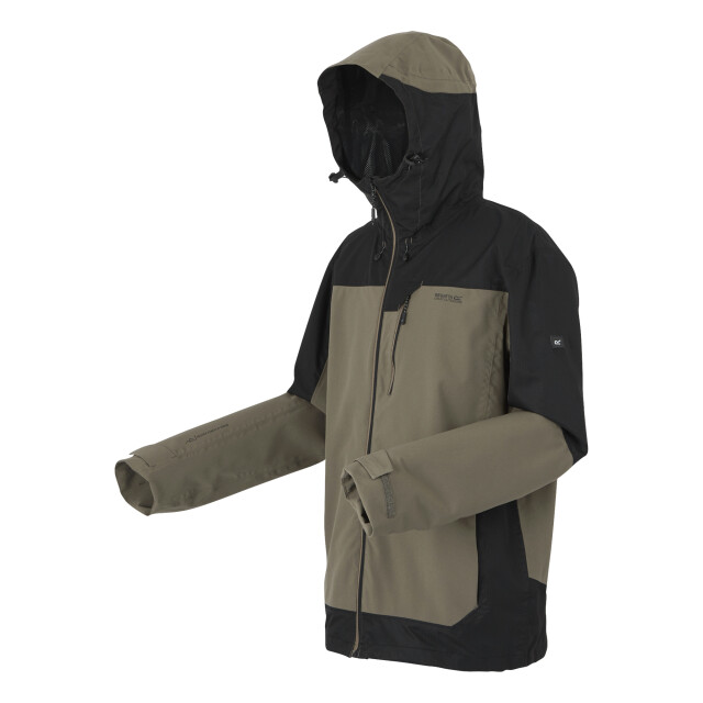 Regatta Heren highton iv stretch waterdichte jas UTRG11510_treetopblack large