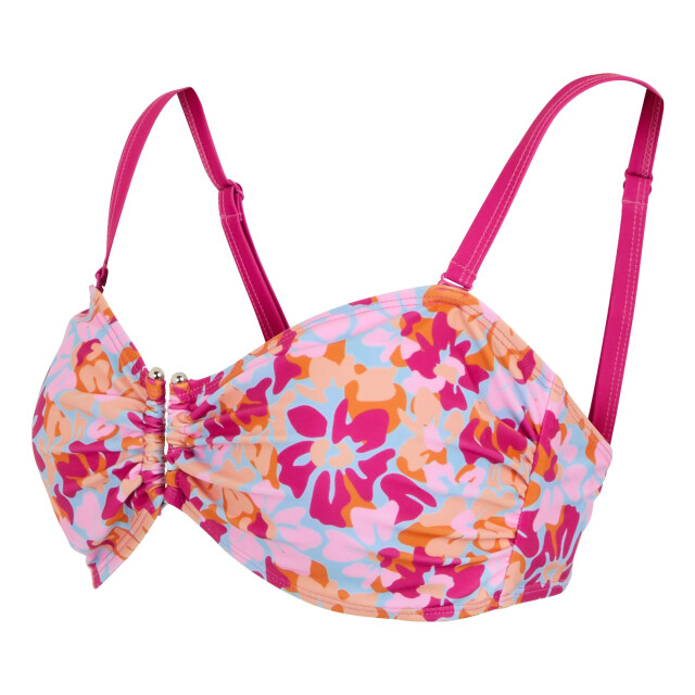 Regatta Dames aceana iii bloemig zomer bikinitopje UTRG11487_pinkblueorange large