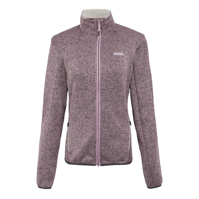 Regatta Dames newhill ii full zip fleecejack UTRG11446_lilaslightvanilla large
