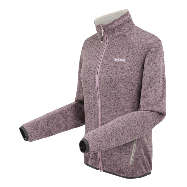 Regatta Dames newhill ii full zip fleecejack UTRG11446_lilaslightvanilla large