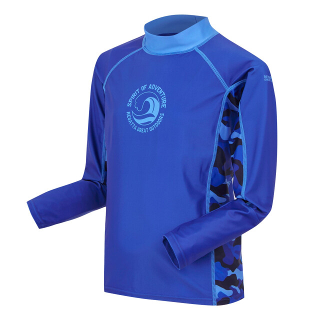 Regatta Kinder/kinder hoku ii camo zwemtop UTRG11435_olympianblueelysiumblue large