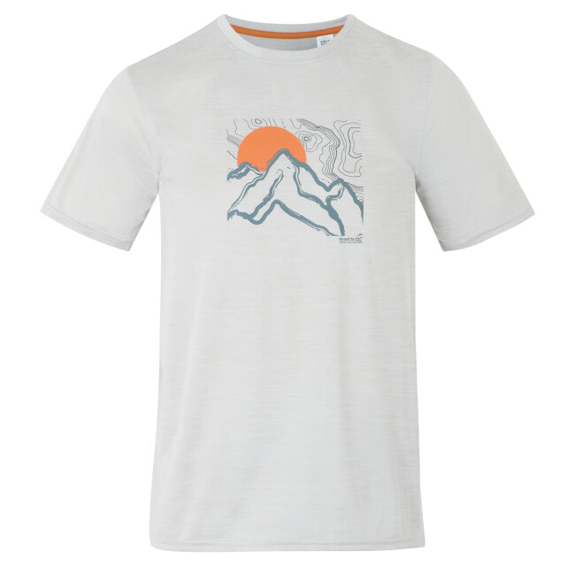 Regatta Heren fingal ix mountain scene marl t-shirt UTRG11409_icebergmarl large