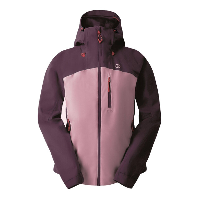 Dare2b Dames torrek ii colour block waterdichte jas UTRG11376_deepplumlilas large