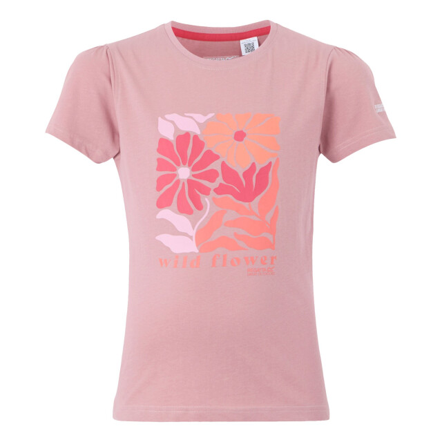 Regatta Kinderen/kinderen bosley viii wild flowers t-shirt UTRG11339_lilas large