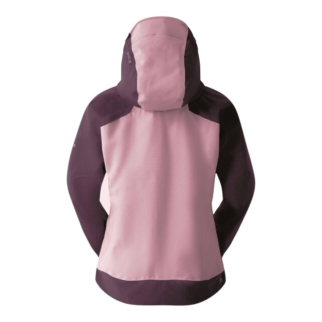 Dare2b Dames torrek ii colour block waterdichte jas UTRG11376_deepplumlilas large
