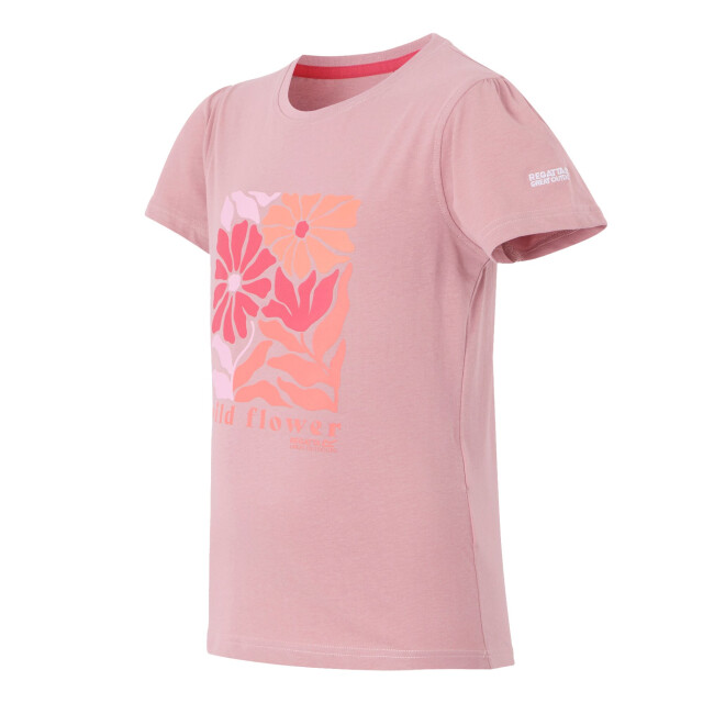 Regatta Kinderen/kinderen bosley viii wild flowers t-shirt UTRG11339_lilas large