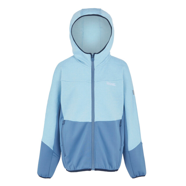 Regatta Kinder/kinder dissolver ix marl full zip fleecejack UTRG11296_clearskycoronetblue large