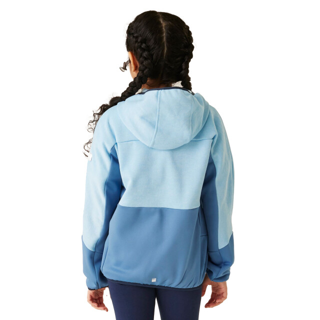 Regatta Kinder/kinder dissolver ix marl full zip fleecejack UTRG11296_clearskycoronetblue large