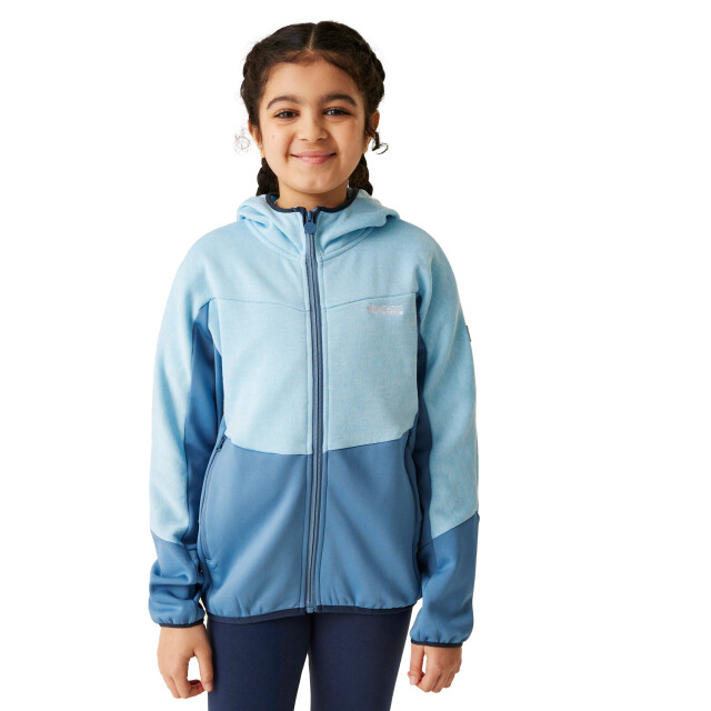 Regatta Kinder/kinder dissolver ix marl full zip fleecejack UTRG11296_clearskycoronetblue large