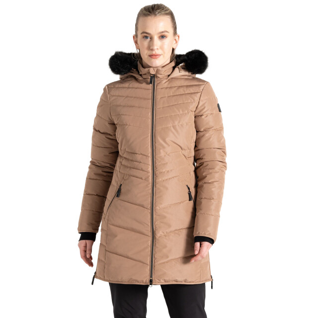 Dare2b Dames striking iiii halflang gewatteerd jack UTRG11289_cashmere large