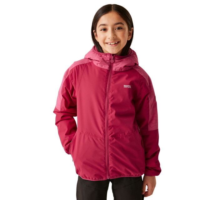 Regatta Reflecterende kinder/kids volcanics viii terrain print jas UTRG11269_deeppinkhotpink large