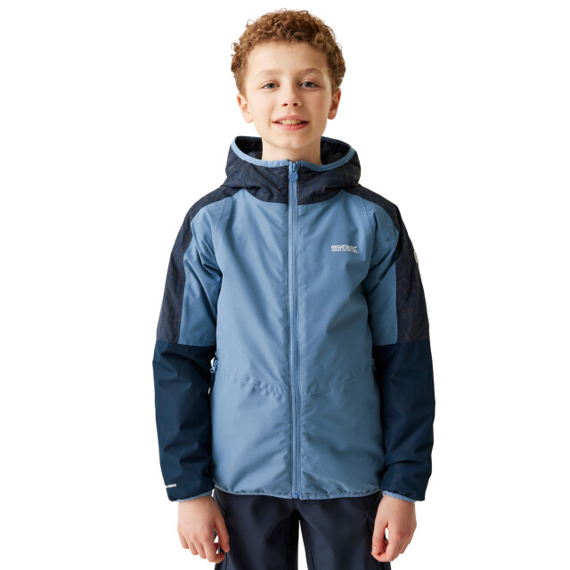 Regatta Reflecterende kinder/kids volcanics viii terrain print jas UTRG11269_coronetbluenavy large