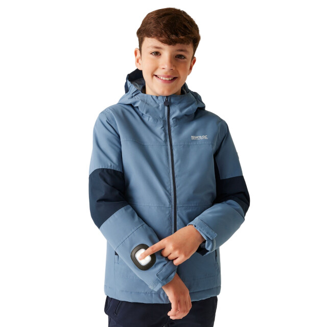Regatta Kinderen/kinderen beamz iv waterdichte jas UTRG11211_coronetbluenavy large