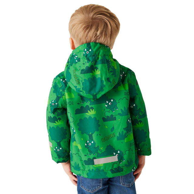Regatta Waterdichte jas voor kinderen/kinderen stompy de dinosaurus UTRG11167_jellybean large