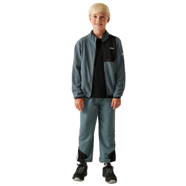 Regatta Kinder/kids frankie full zip fleecejack UTRG11140_stormyweather large
