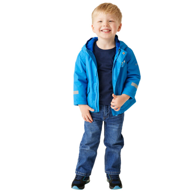 Regatta Spike het monster waterdichte jas voor kinderen/kinderen UTRG11148_hydroblue large