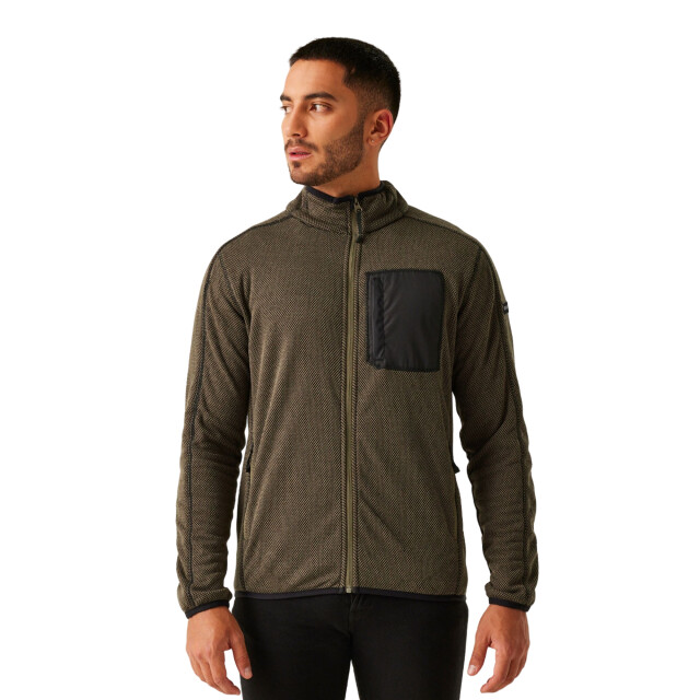 Regatta Heren kitom full zip fleecejack UTRG11121_crocodilemarl large