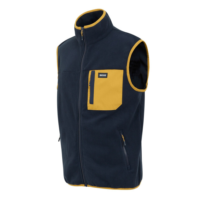 Regatta Heren frankie fleece gilet UTRG11097_navymustard large