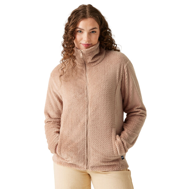 Regatta Dames heidy fluffy full zip fleecejack UTRG11094_warmtaupe large