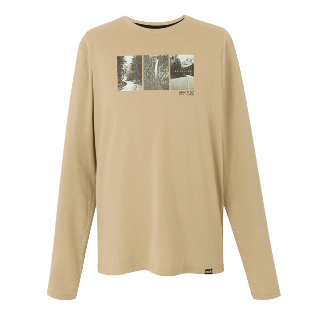 Regatta Heren maylow photograph t-shirt met lange mouwen UTRG11015_abbeystonemarl large