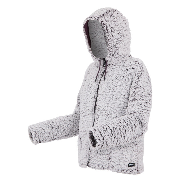 Regatta Dames zelpha fluffy fleecejas met capuchon UTRG10958_deepplum large